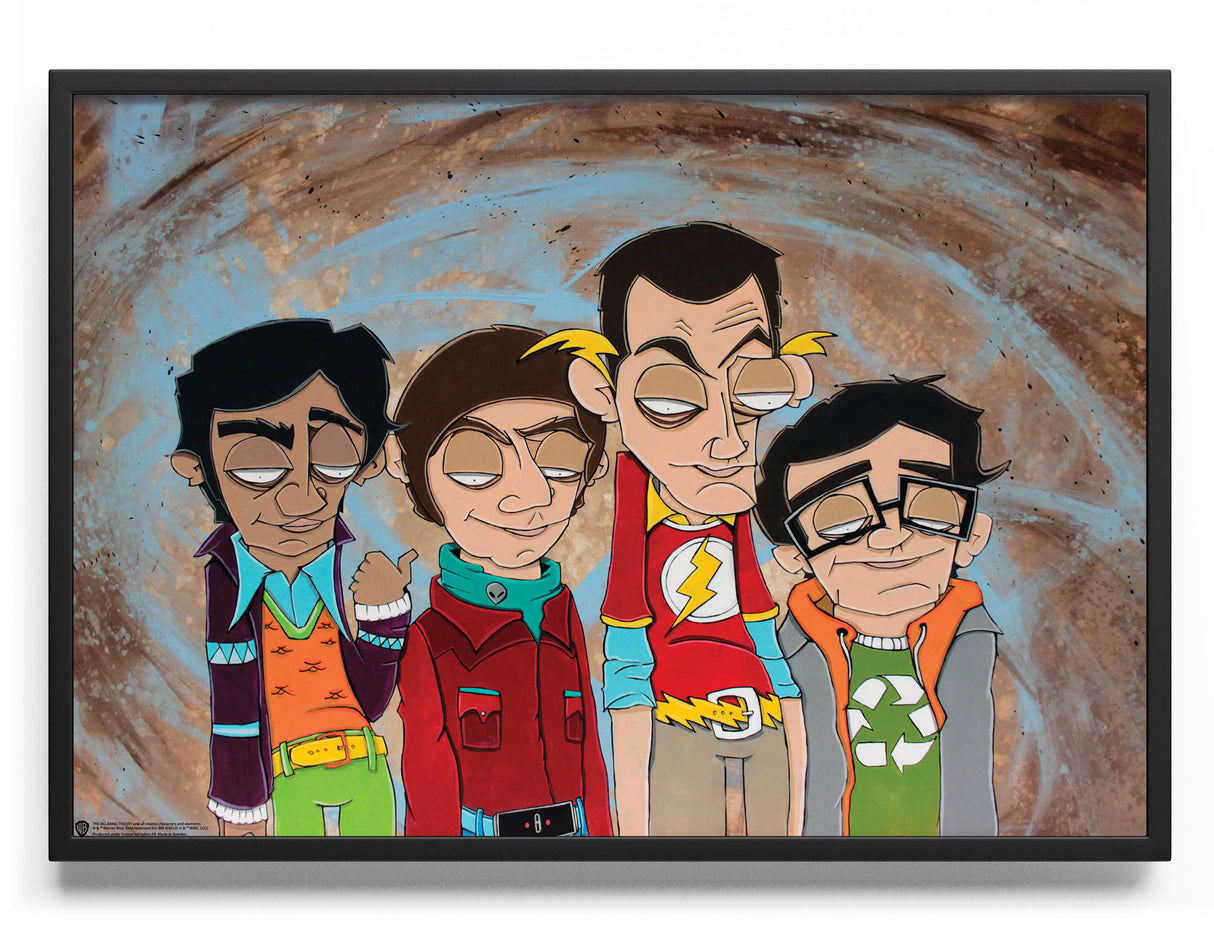 The Big Bang Theory Cartoons Poster