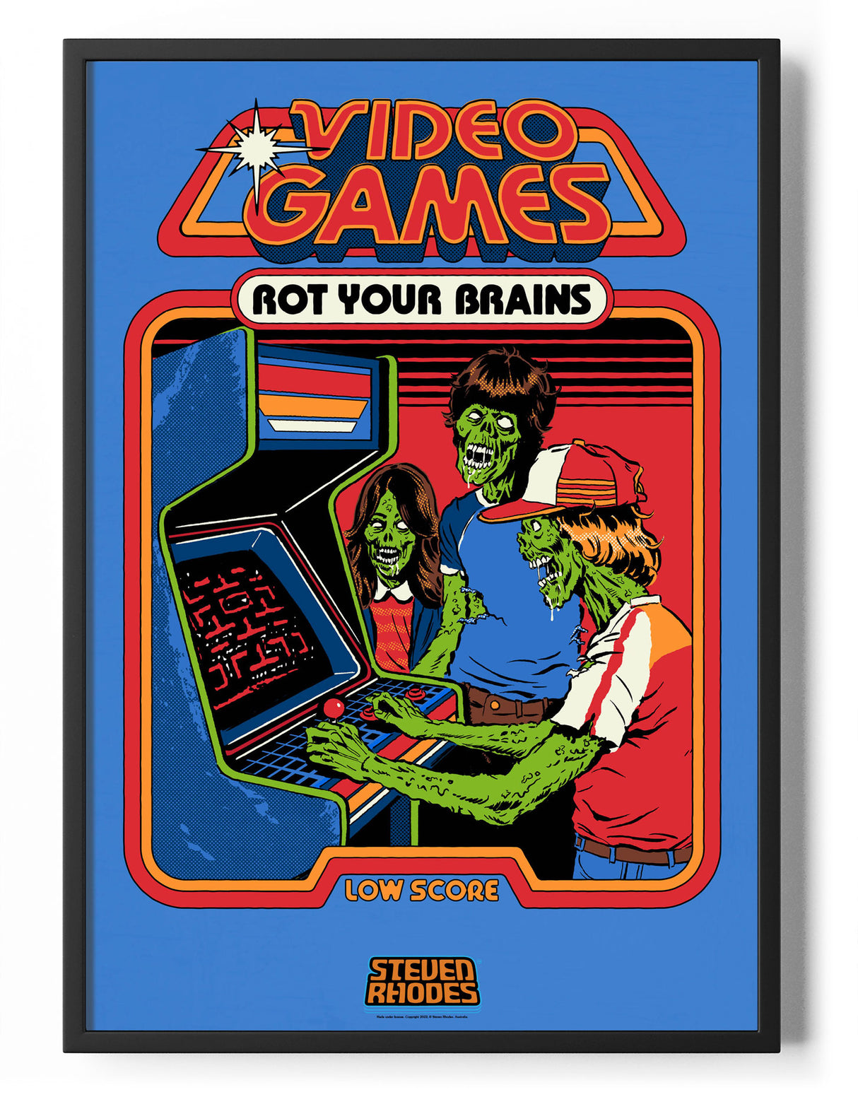 Video Games Rot Your Brain Poster