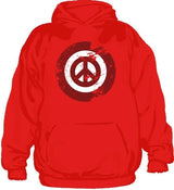 Peace Icon Grunge Hoodie