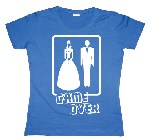 Wedding - GAME OVER! Girly T-shirt