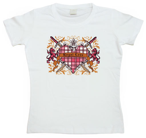 Royal Love Heart Girly T-shirt