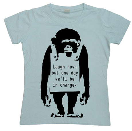 Banksy - Laugh Now! Girly T-shirt