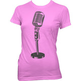 Oldschool Microphone Girly Tee