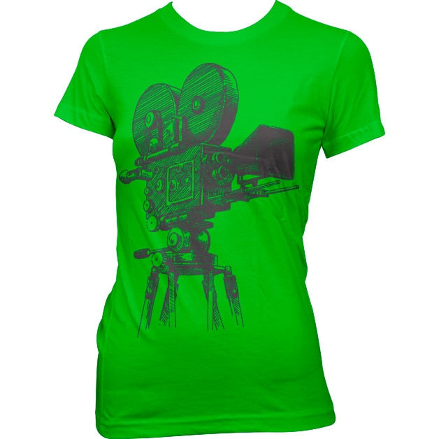 Movie Camera Tripod Girly T-Shirt