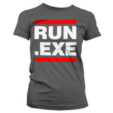 Run .EXE Girly T-Shirt