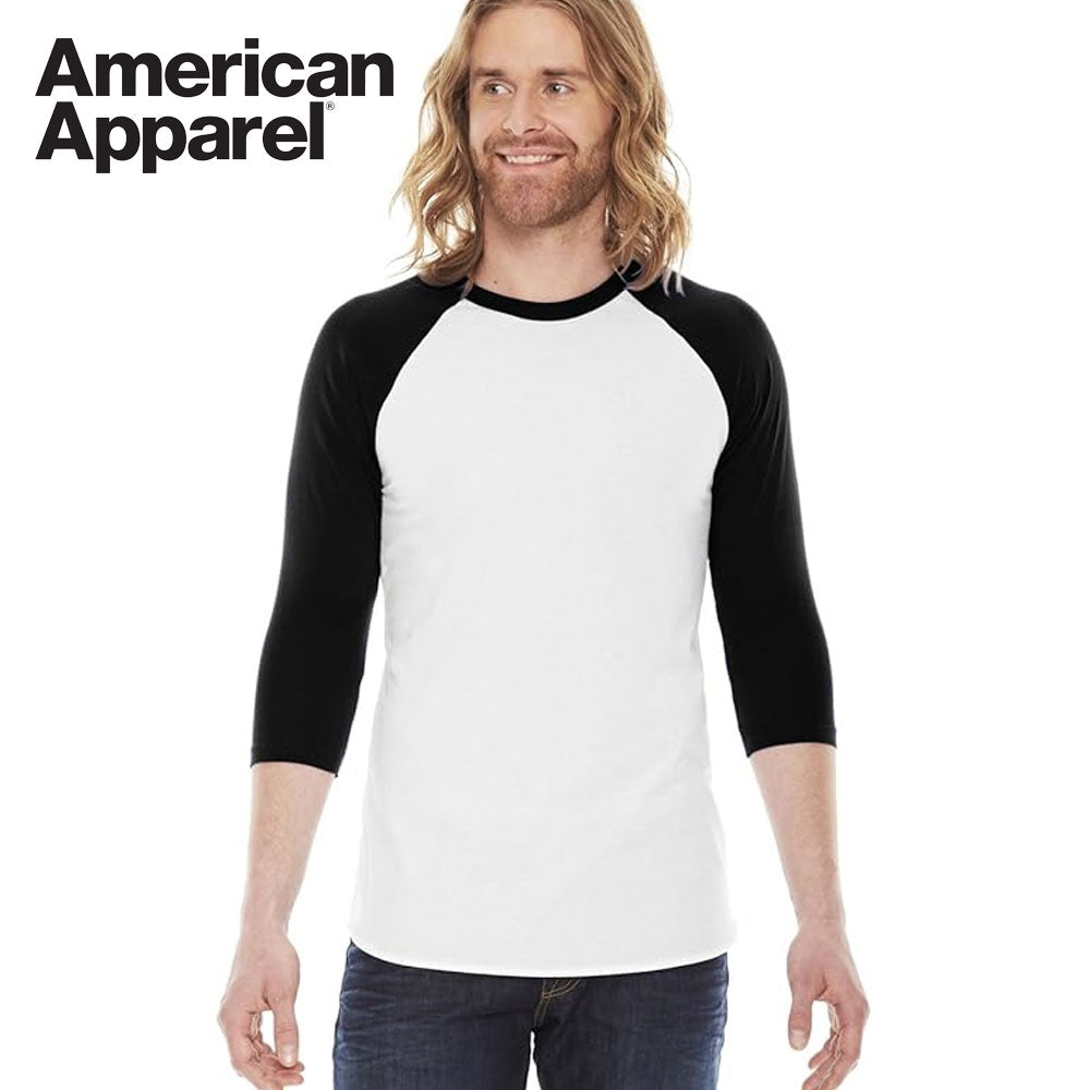 American Apparel 3/4 Sleeve Raglan Long Sleeve T-Shirt
