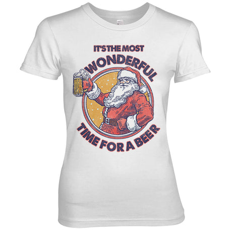 Most Wonderful Time For A Beer Girly Tee