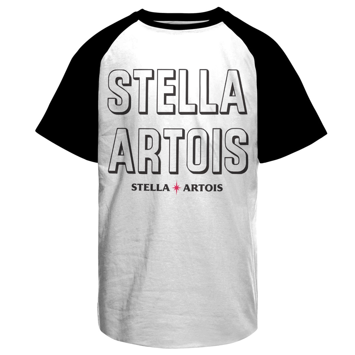 Stella Artois Retro Wordmark Baseball T-Shirt