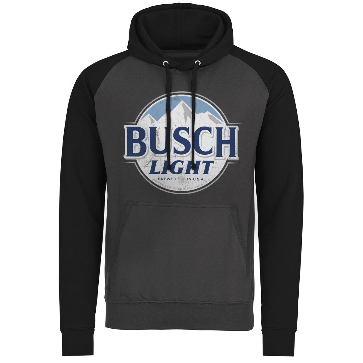 Busch Light Washed Label Baseball Hoodie