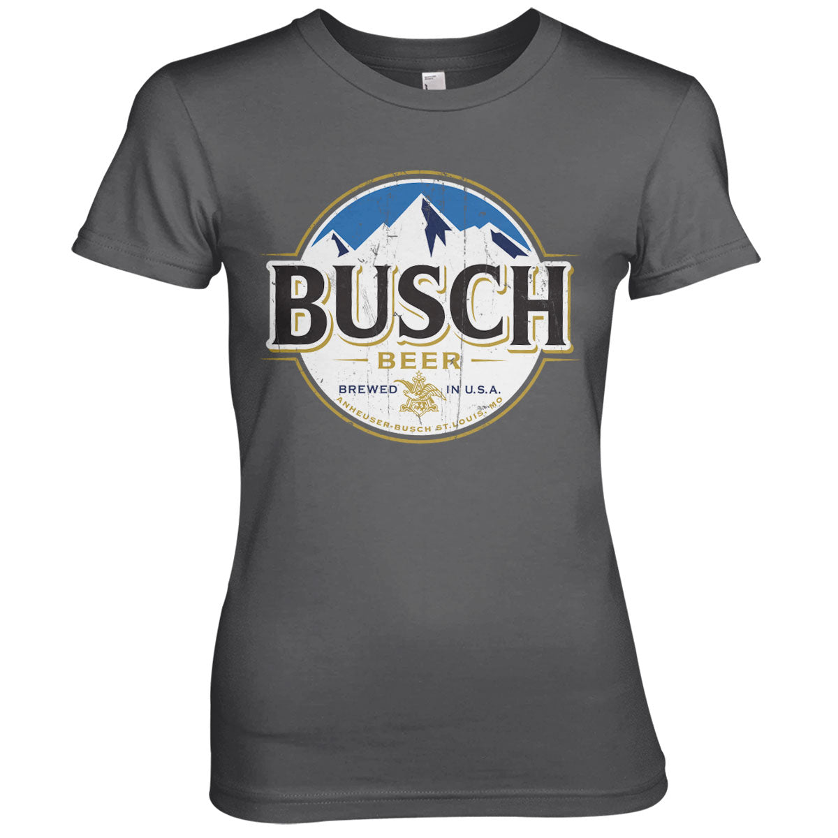 Busch Beer Vintage Label Girly Tee