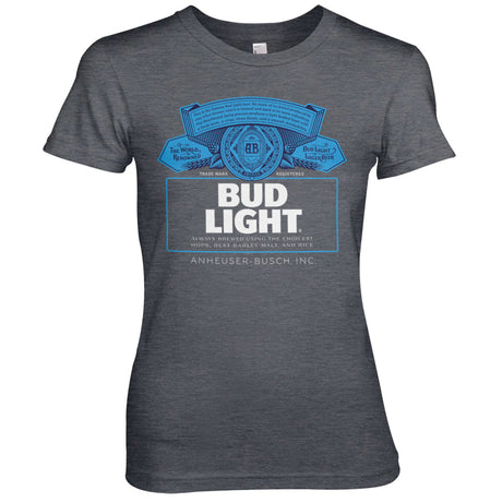 Bud Light Label Logo Girly Tee