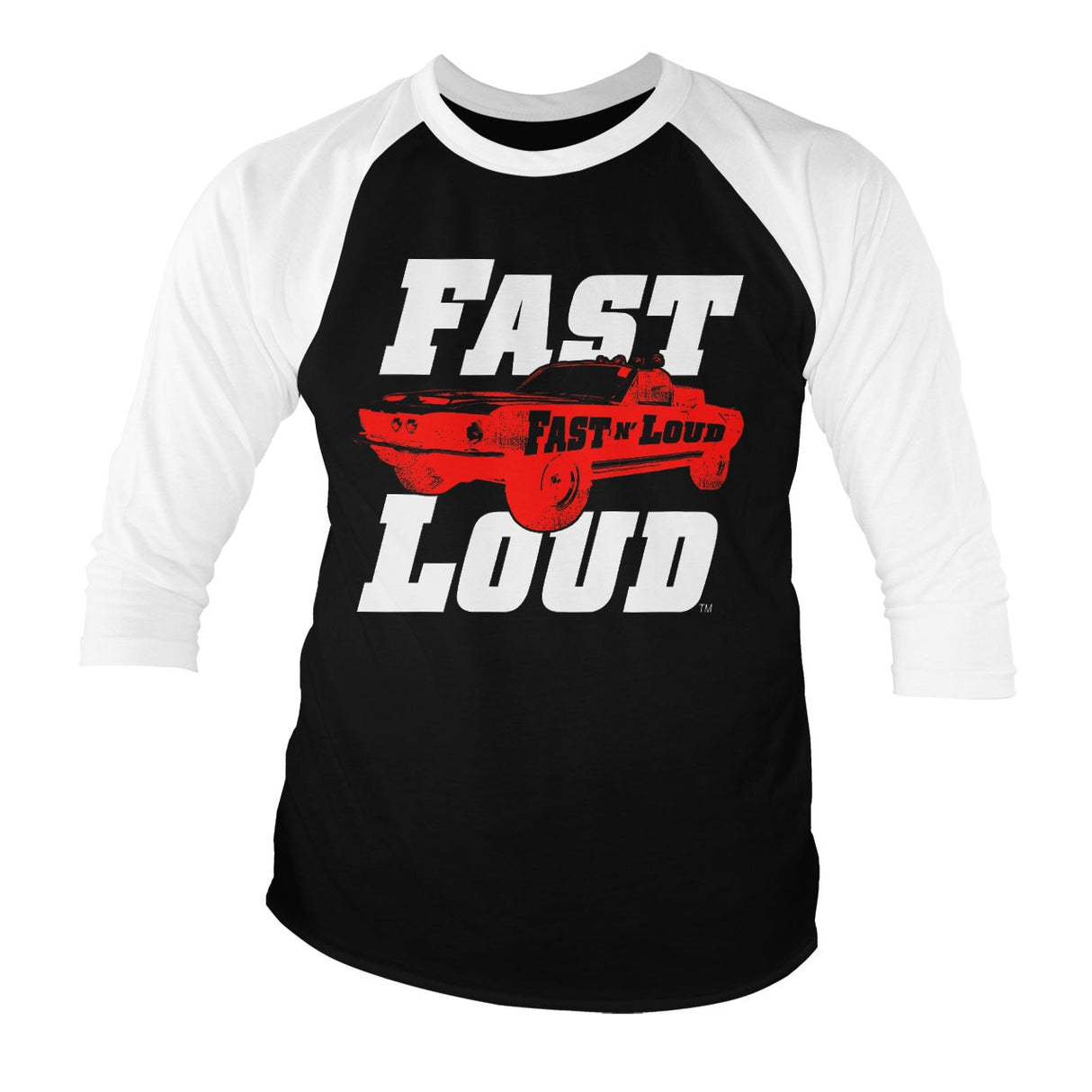 Fast N' Loud Mustang Baseball 3/4 Sleeve Tee