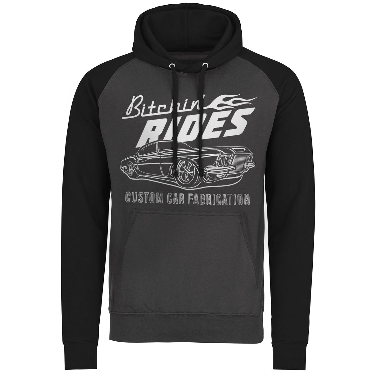 Bitchin' Rides Custom Car Fabrication Baseball Hoodie