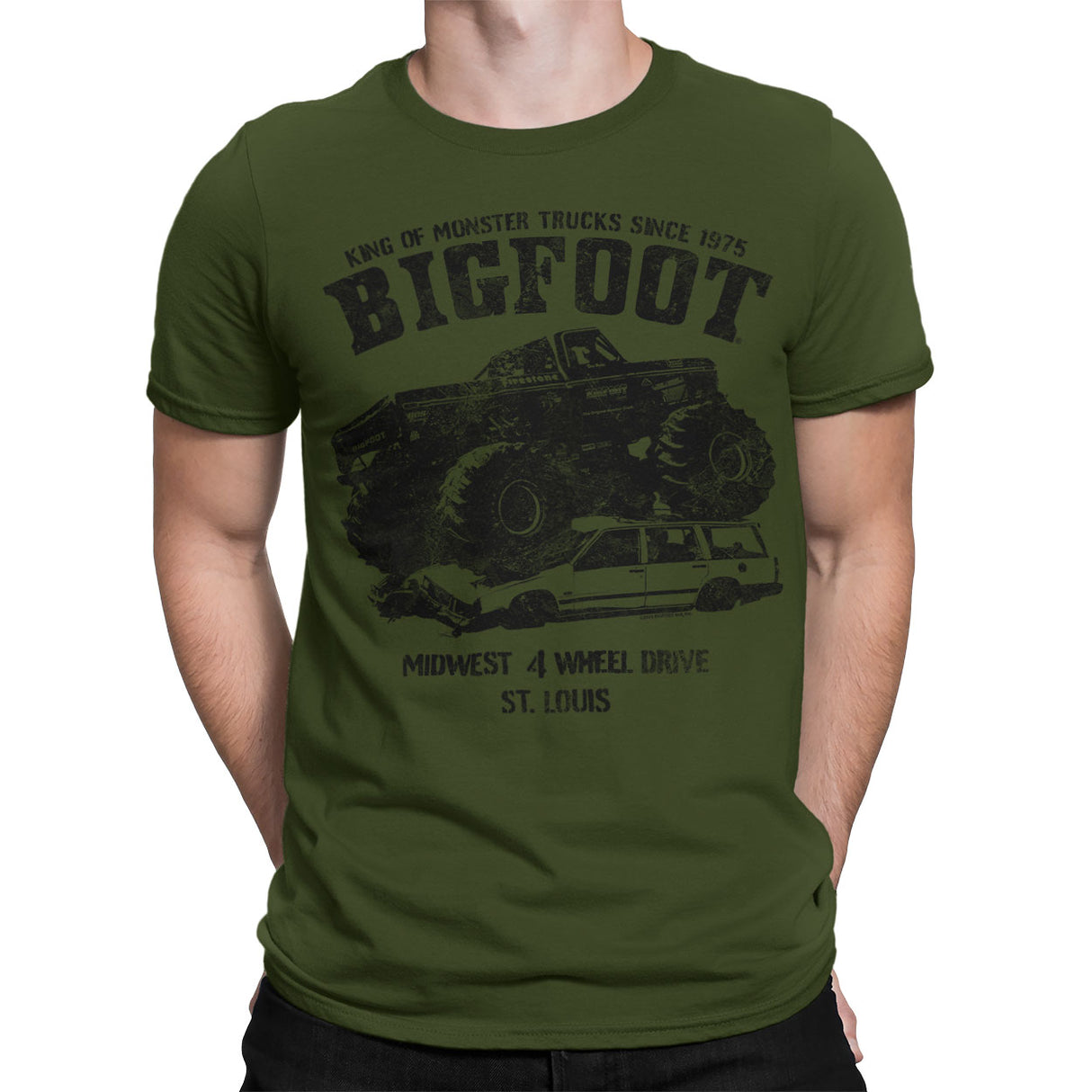 BIGFOOT Monster Car Crush T-Shirt