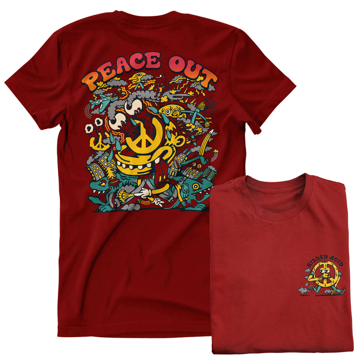 Killer Acid - Peace Out T-Shirt