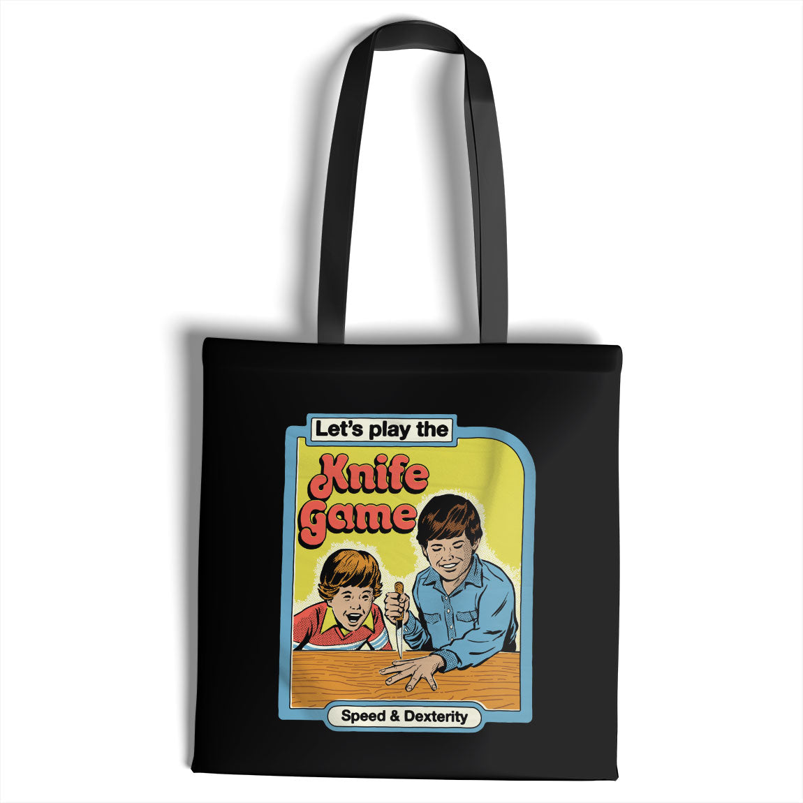Let's Play The Knife Game Tote Bag