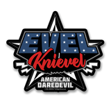 Evel Knievel Patch Sticker