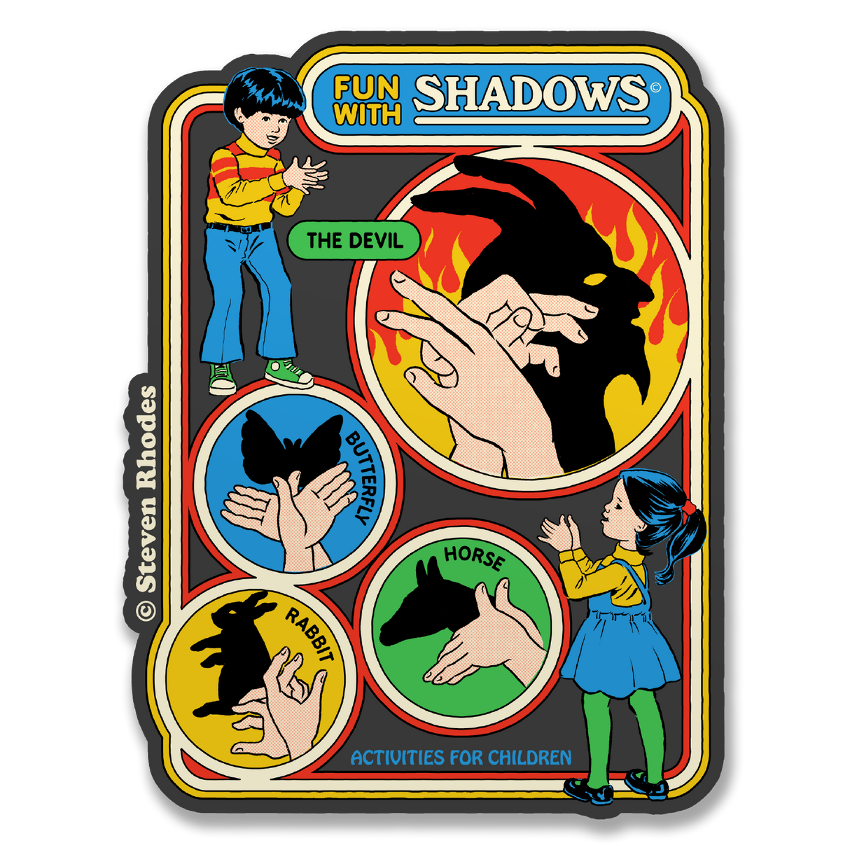 Steven Rhodes - Fun With Shadows Sticker