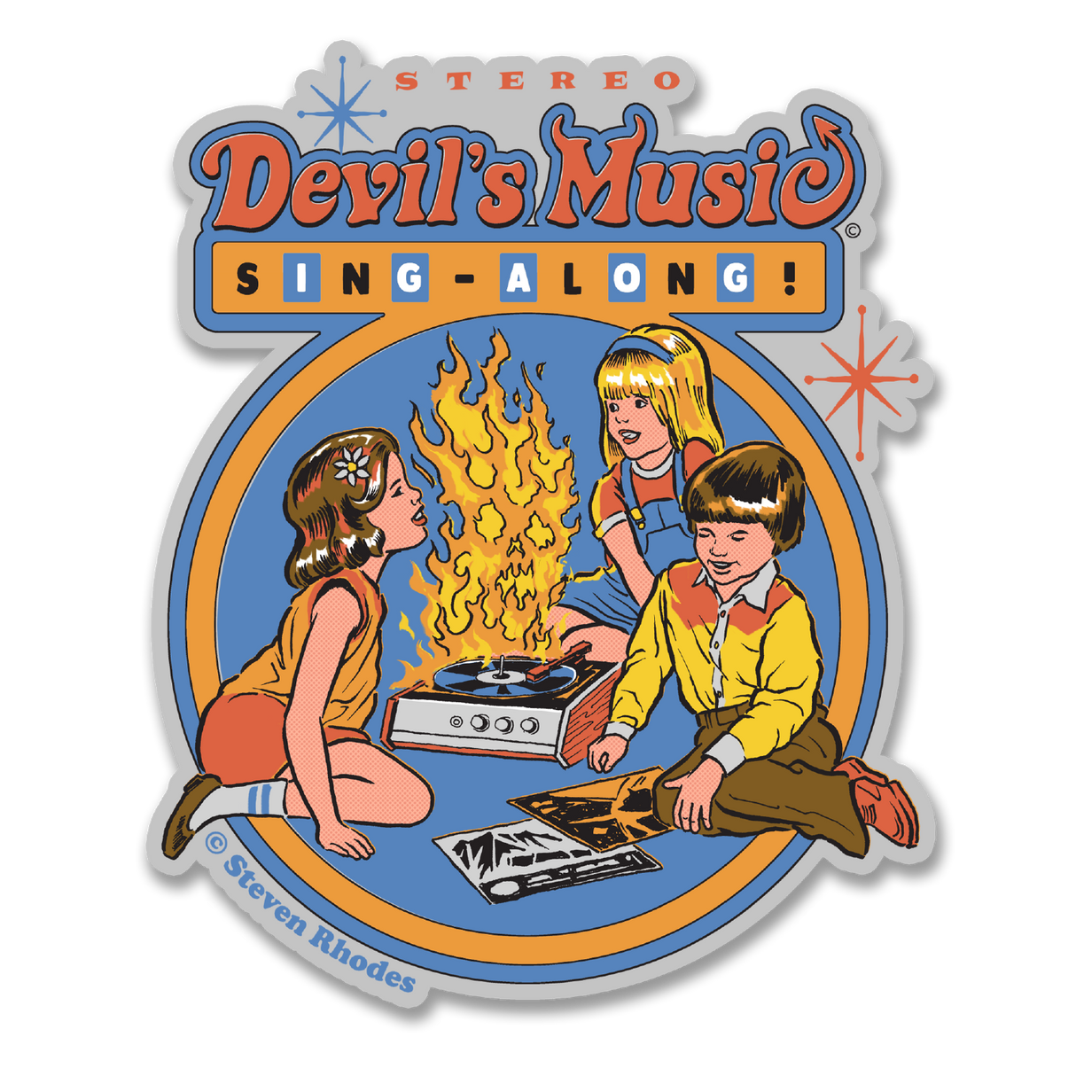 Steven Rhodes - Devil's Music Sing-Along Sticker