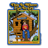 Steven Rhodes - This Is Where I Go To Cry Sticker