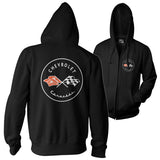 Corvette C1 Logo Zipped Hoodie