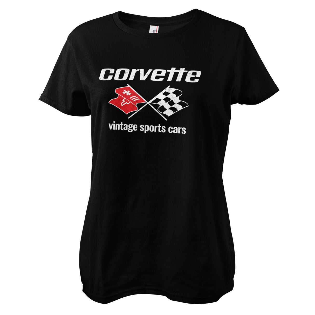 Corvette Vintage Sport Cars Girly Tee