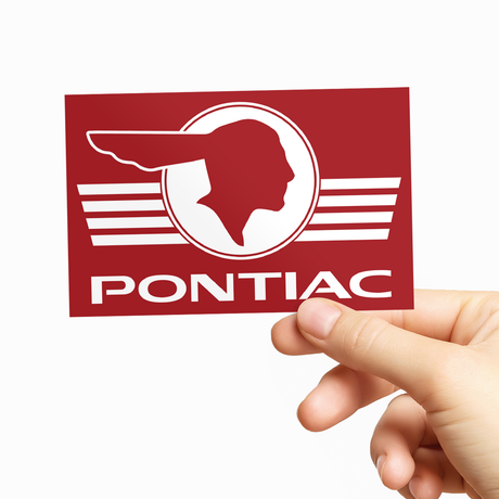 Pontiac Retro Logo Sticker