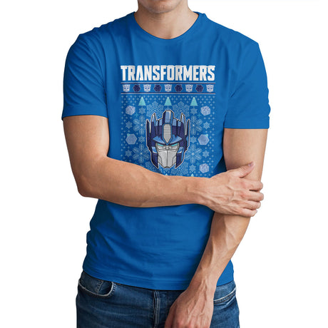 Transformers Christmas Pattern T-Shirt