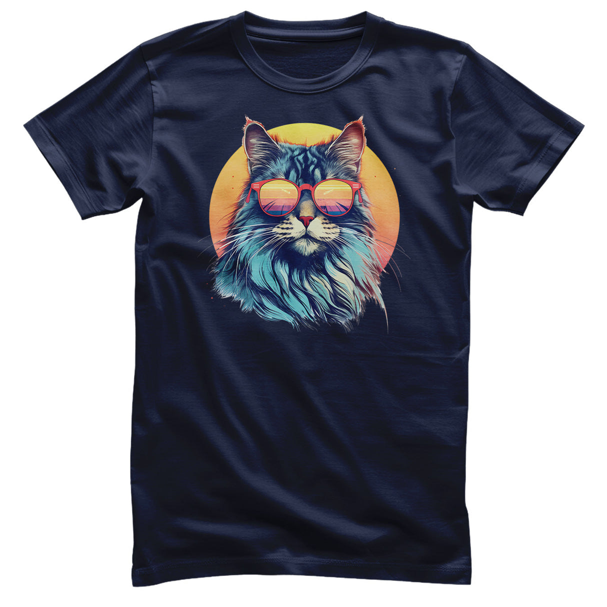 Sunset Cat Shades Tee