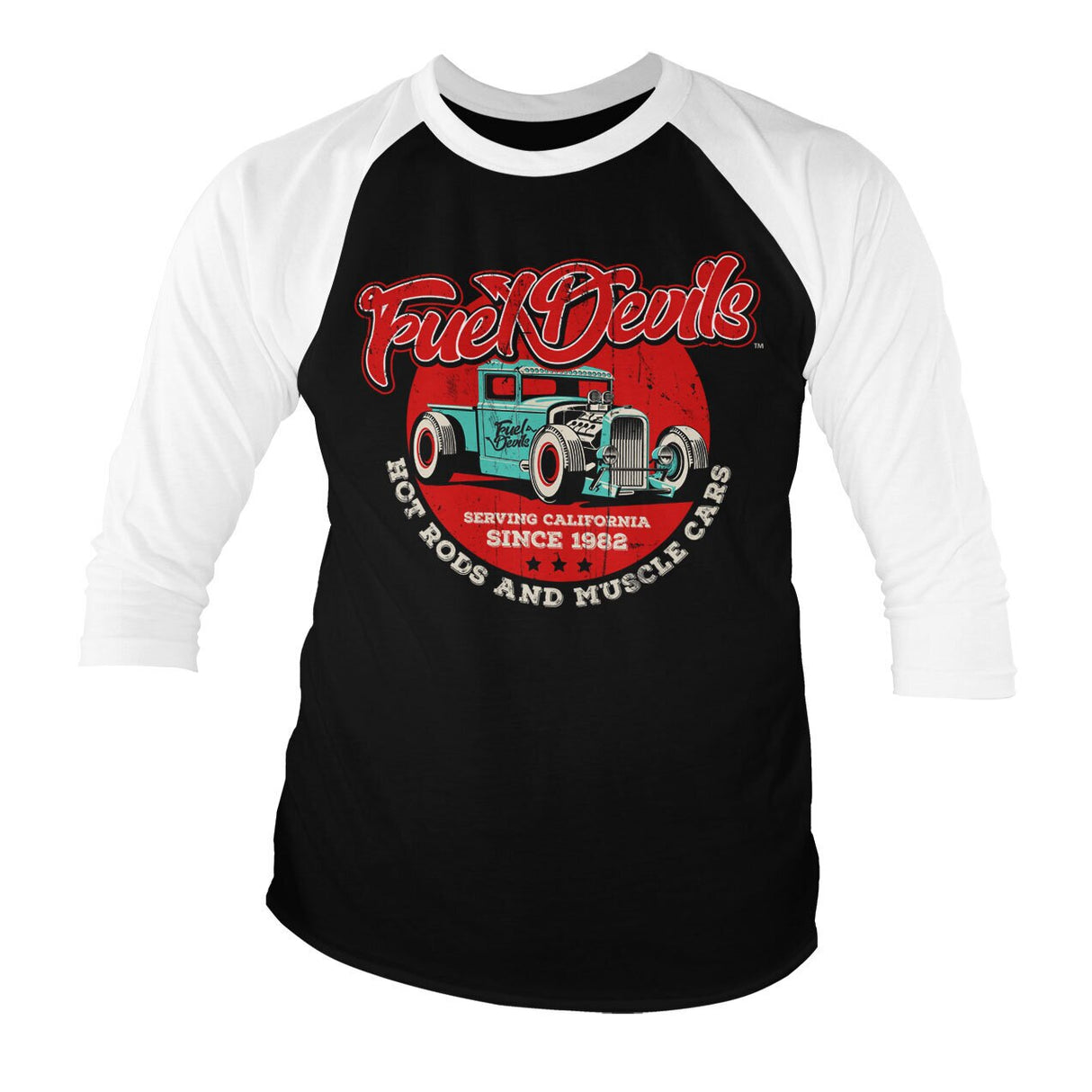 Fuel Devils - Serving California Baseball 3/4 Sleeve Tee