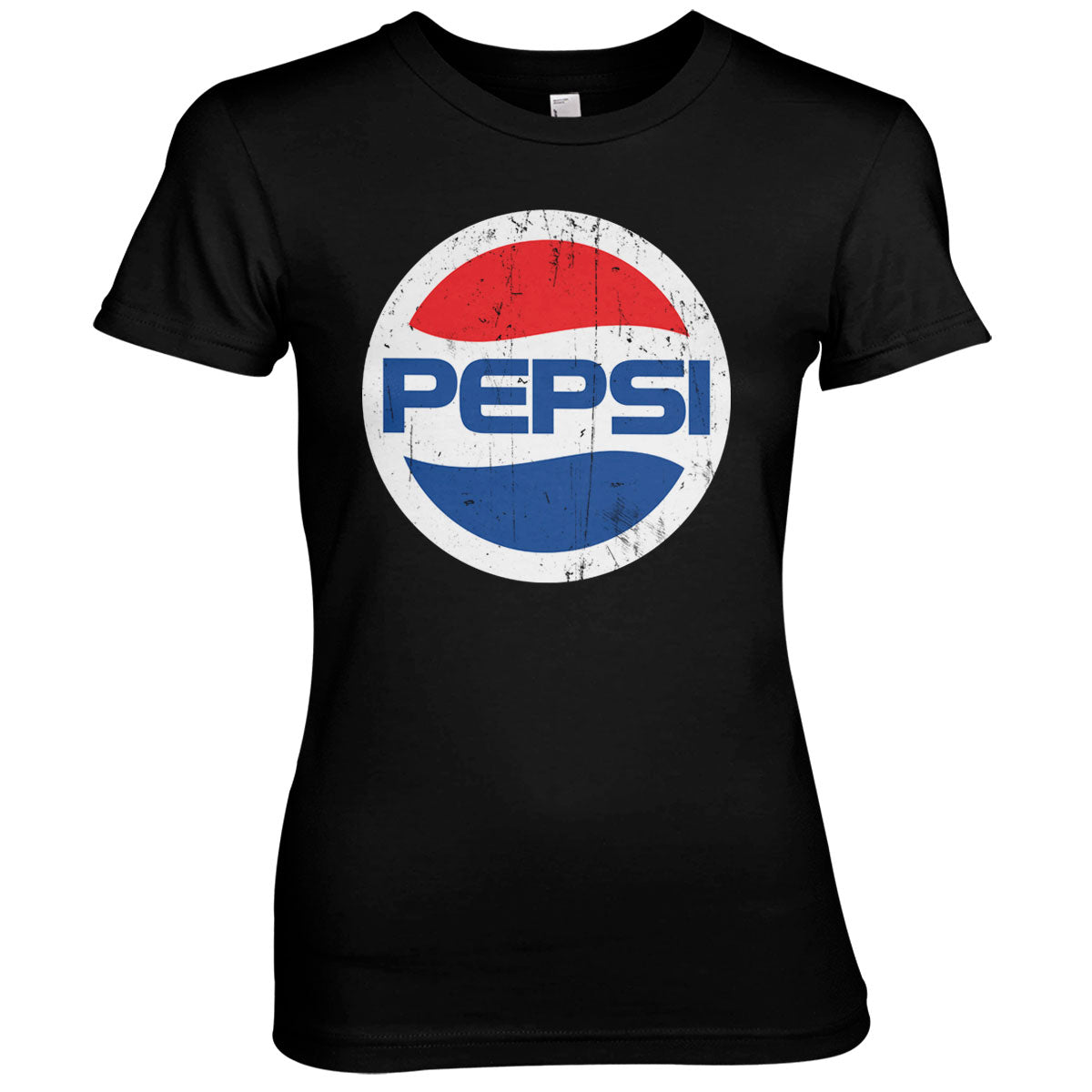 Washed Pepsi Globe Logo Girly Tee