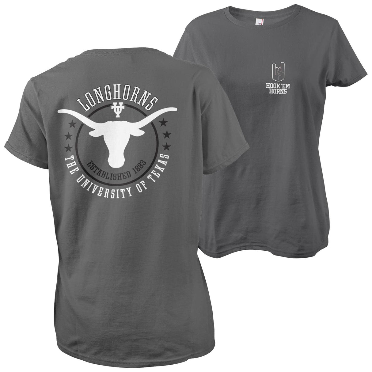 Hook 'Em Horns Girly Tee