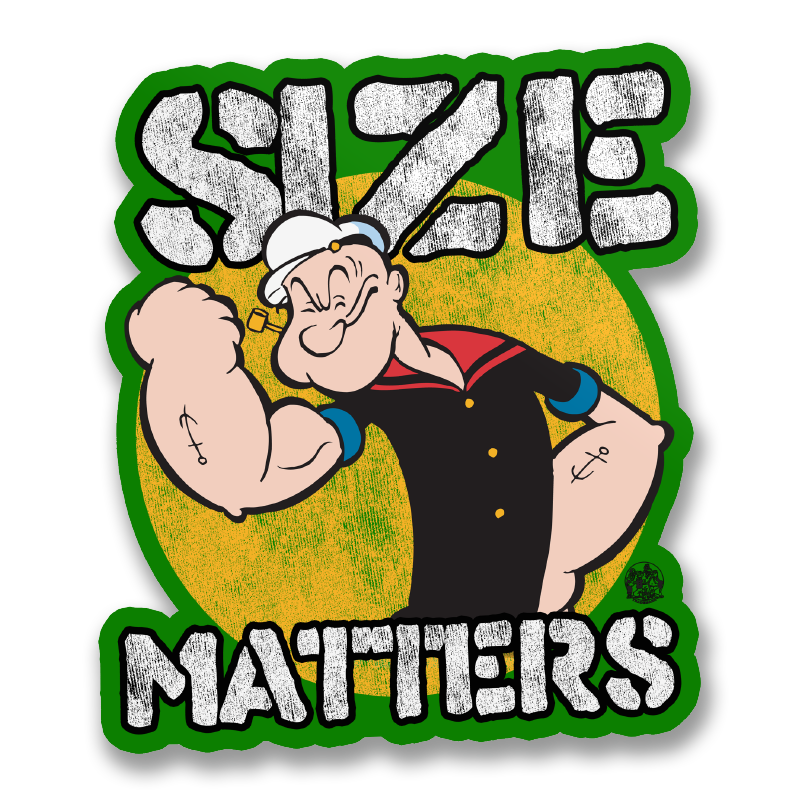 Size Matters Sticker