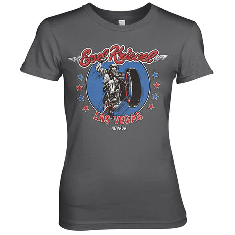 Evel Knievel In Las Vegas Girly Tee