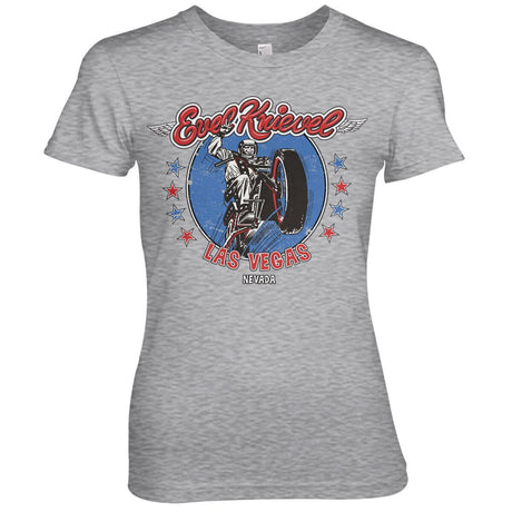 Evel Knievel In Las Vegas Girly Tee