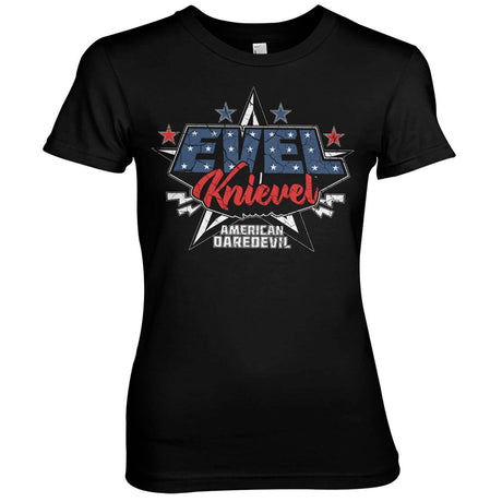 Evel Knievel - American Daredevil Girly Tee