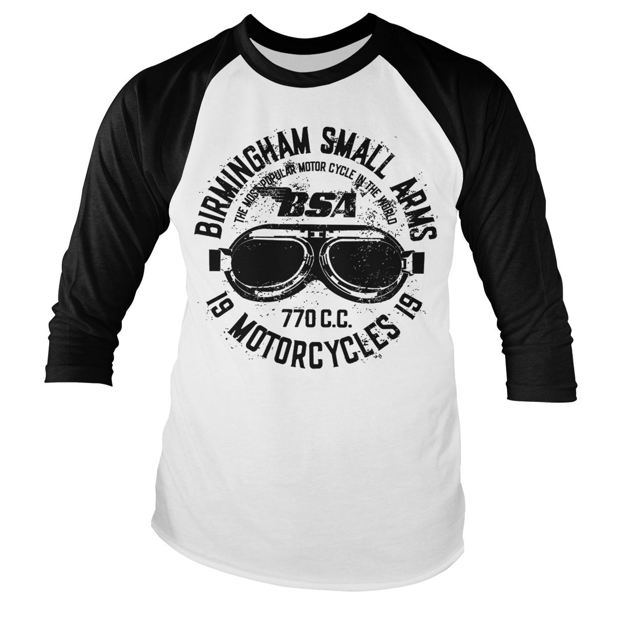 Birmingham Small Arms Goggles Baseball Long Sleeve Tee