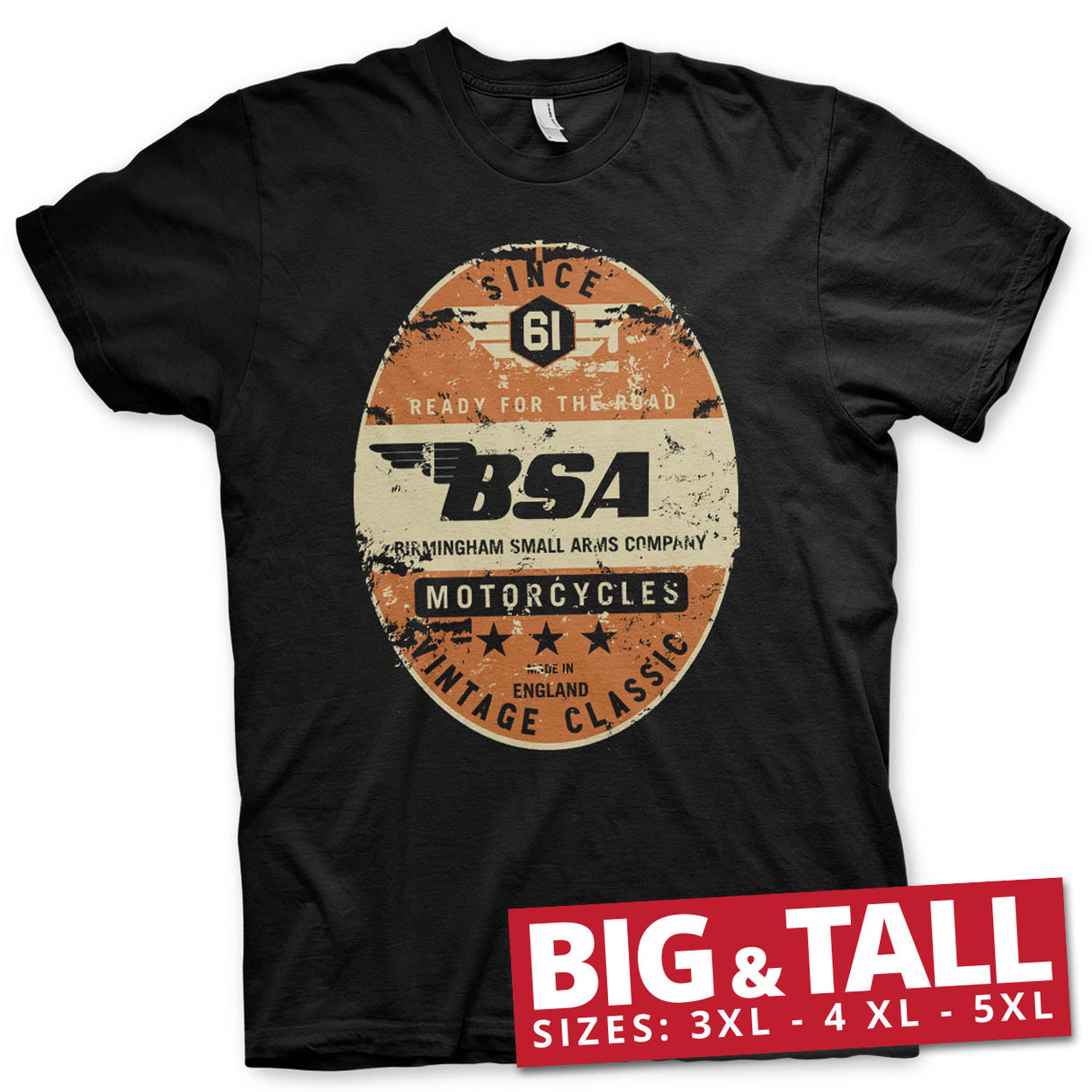 B.S.A. - Birmingham Small Arms Co. Big & Tall T-Shirt