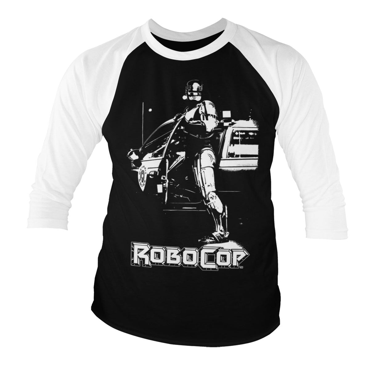 Robocop Poster Baseball 3/4 Sleeve Tee