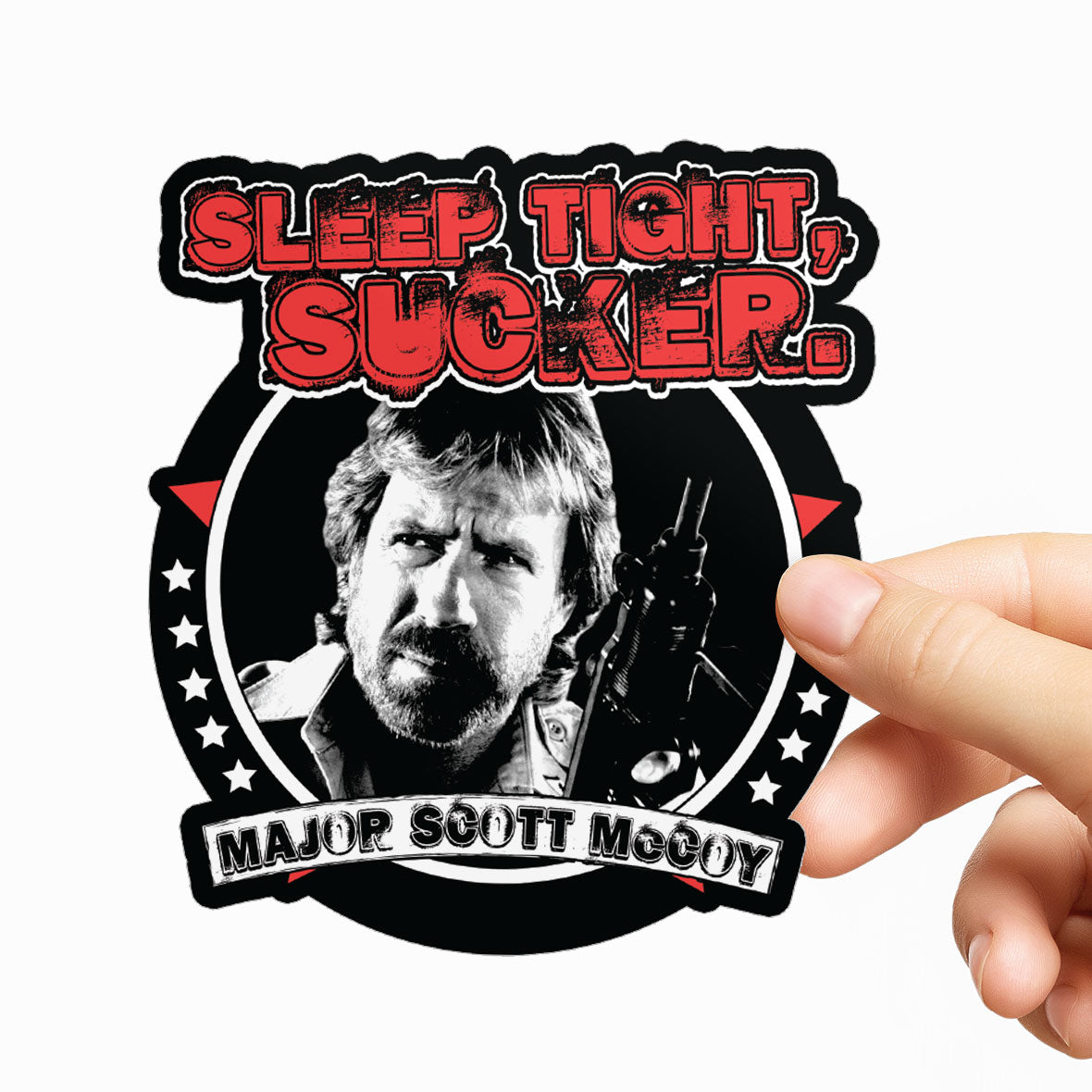 Chuck Norris - Sleep Tight, Sucker Sticker