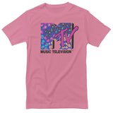 MTV - Colorful Leopard Pattern Logo T-Shirt