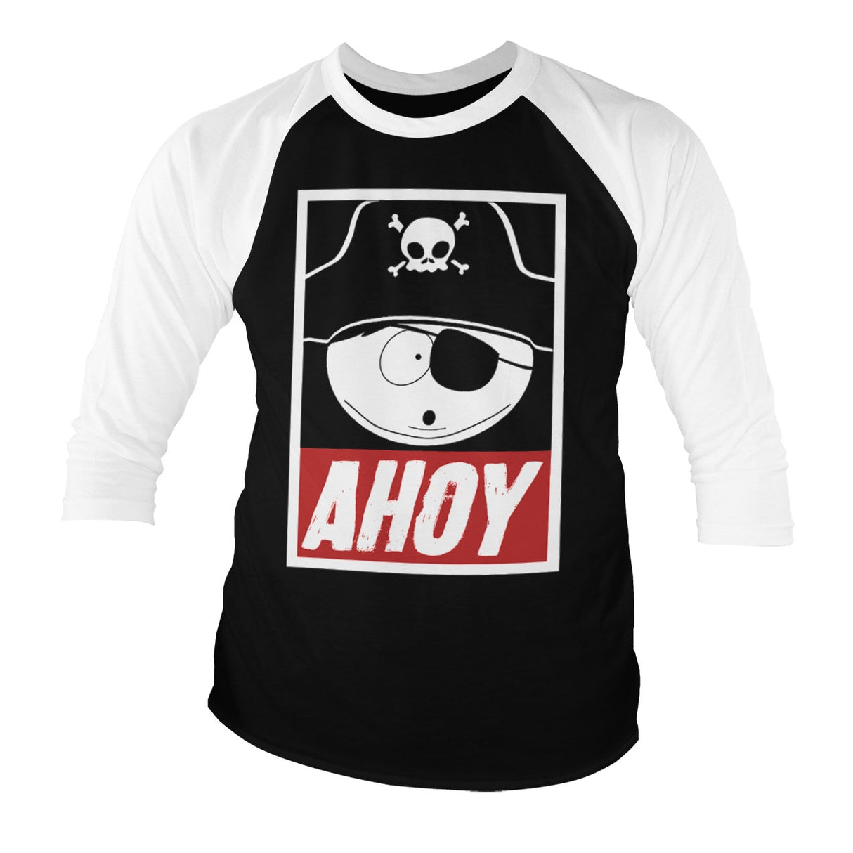 Eric Cartman - Ahoy Baseball 3/4 Sleeve Tee