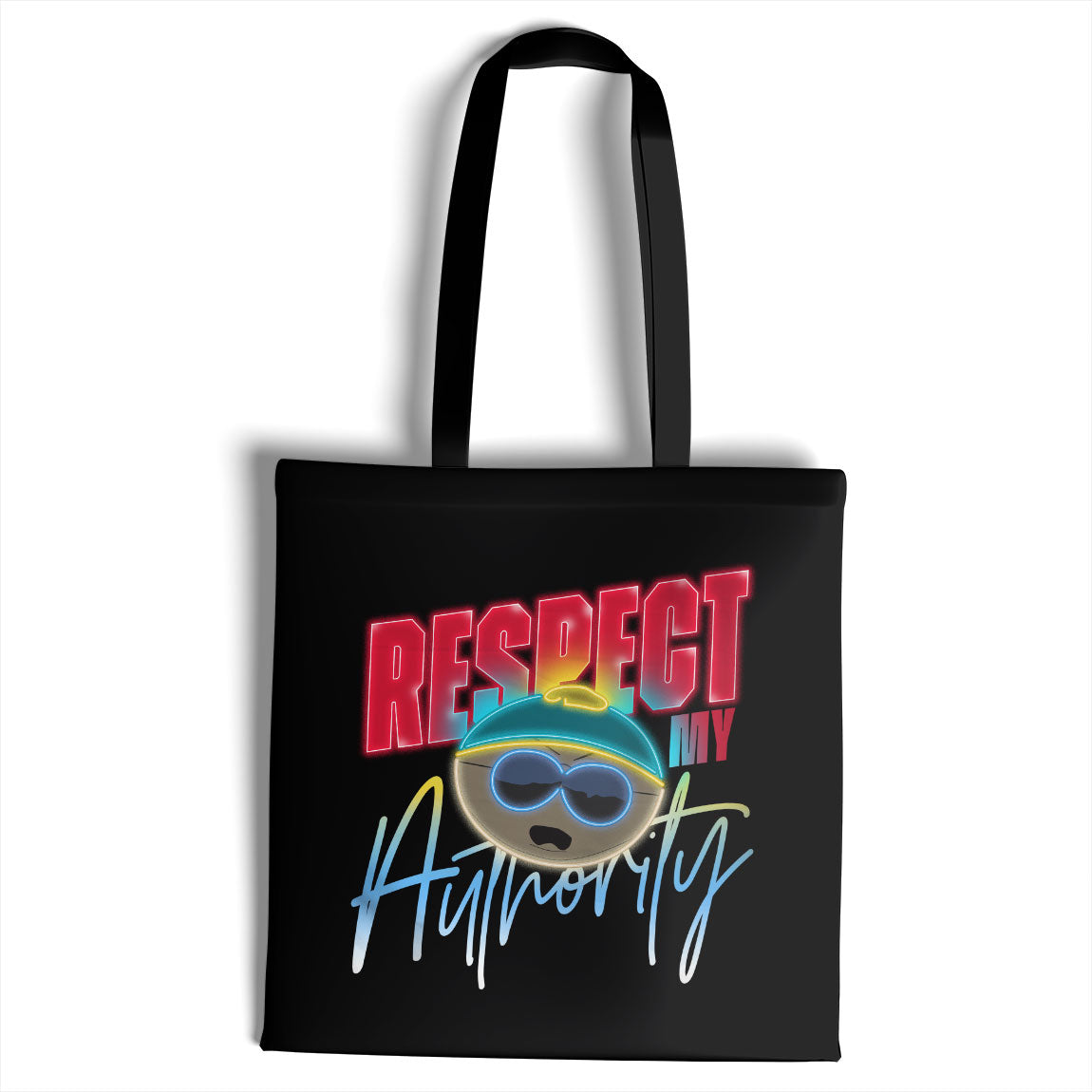 Respect My Authority Neon Sign Tote Bag