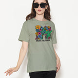 MTV Flower Bouquet Logo Girly Tee