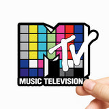 MTV Color Blocks Logo Sticker