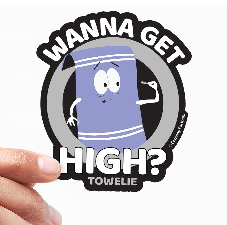 Towelie - Wanna Get High Sticker