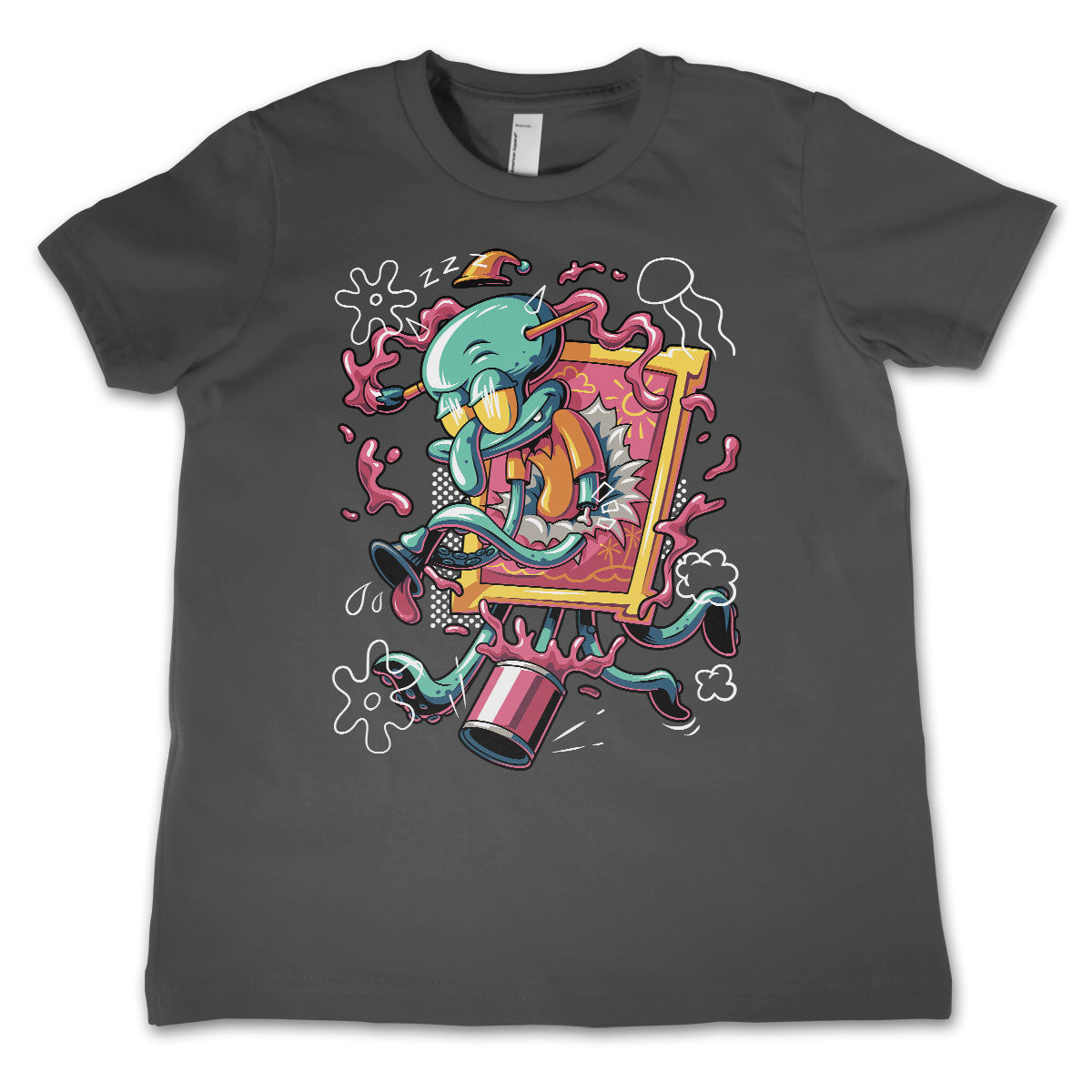 Squidward Art Crash Kids Tee