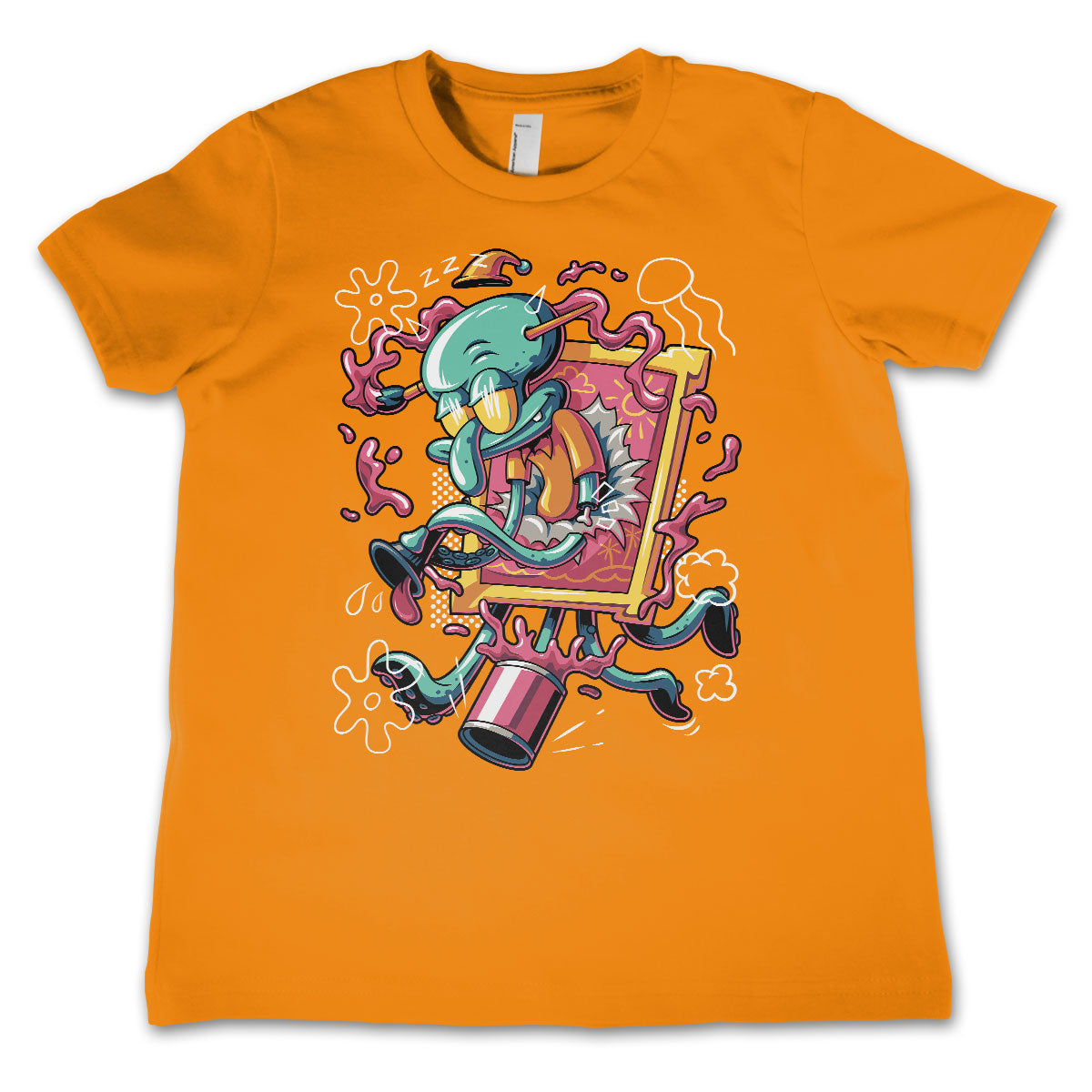 Squidward Art Crash Kids Tee
