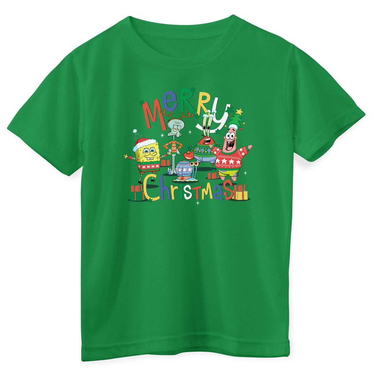 SpongeBob - Merry Christmas Kids Tee