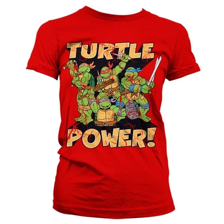 TMNT - Turtle Power! Girly T-Shirt